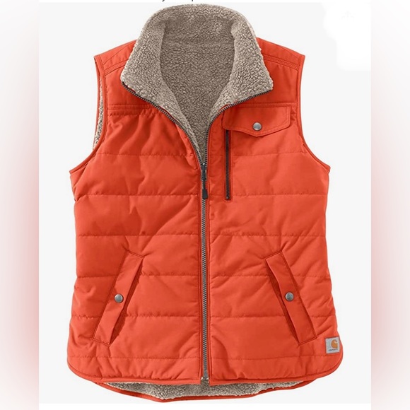 NWoTCarhartt szXL(16-18) Midweight Sherpa lined reversible vest… - Picture 1 of 8